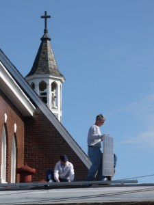 StWilliamsSolarInstallSteeple1