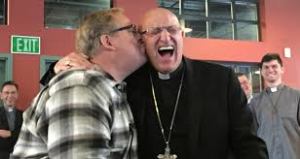 Mgr Rey et le pasteur Warren