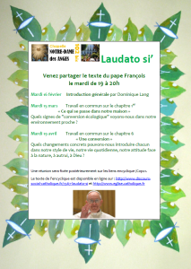 2016 Laudato si NDA