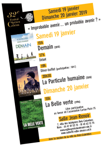 2018 ECOLOGIE Cinéma chrétien