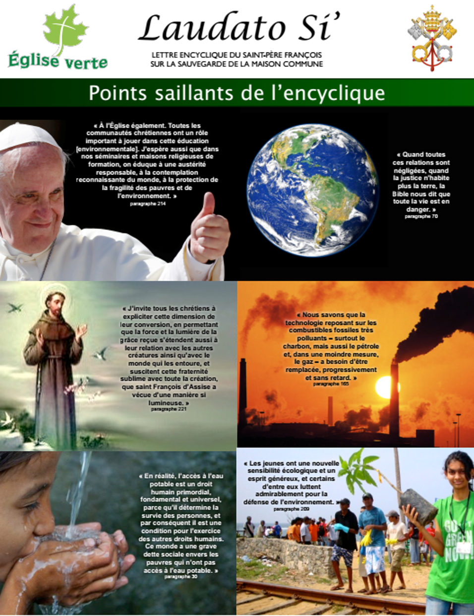 LAUDATO SI points saillants1